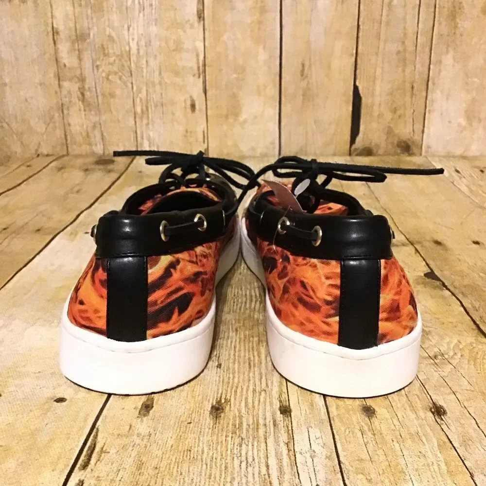 Loudmouth Sailor Flames Boat Shoes 10M‎